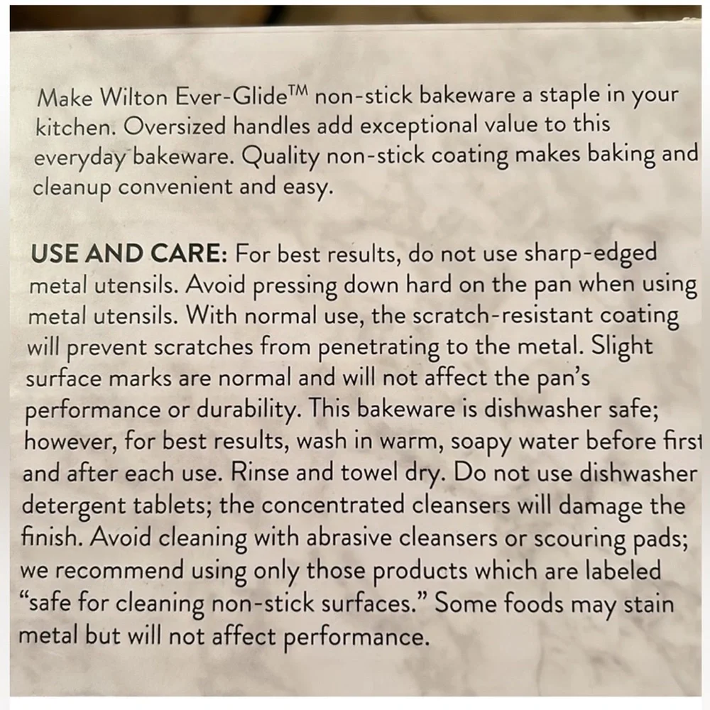 Wilton Ever-Glide Non-Stick Bakeware with Oversized Handles